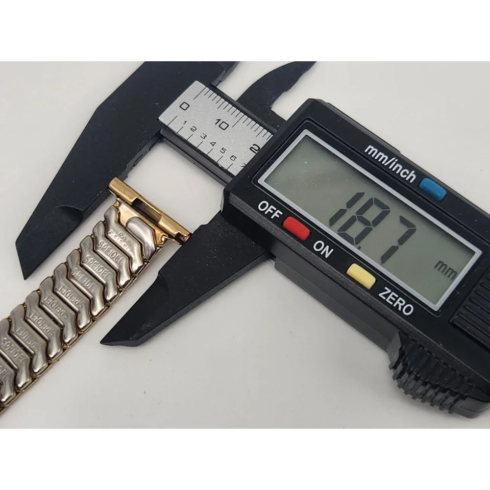 Vintage Speidel 12.8 mm Goldtone Wristwatch Expansion Bracelet - for 19mm